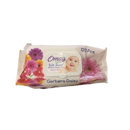 اوماى كير مناديل - Omay Care Wipes (جيربيرا دايسى, 120PC)
