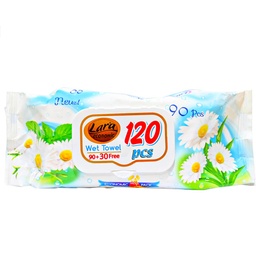 [8699444263496] لارا بيبى مناديل - Lara Baby Wipes (كاموميل بريج, +30PC Free, 90PC)