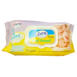 لارا بيبى مناديل - Lara Baby Wipes (عادى, بدون, 72PC)
