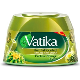 [6291069655117] فاتيكا كريم شعر - Vatika Hair Cream (125ml, صبار, خصم 10%)