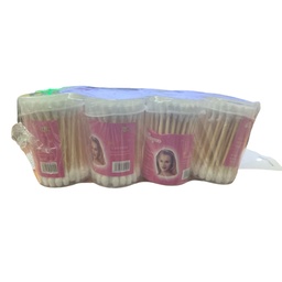 [69702597910251] اكسينفا قطن عود خشب - Xinfa Cotton Swabs Wood 80Psc