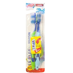 [6224007349298] ايما مارجين فرشاة اسنان - Eama Margin Tooth Brush (2×1 عرض خاص, Hard)