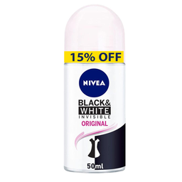 نيفيا رول اون نسائى - Nivea Roll On Women (50ml, بلاك&amp;وايت انفيزبل اوريجنال, خصم 15%)