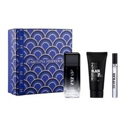 كارولينا هريرا 212 فى اى بى بلاك طقم - Carolina Herrera 212VIP Black Set EDP-M (100ml+10ml+100ml)