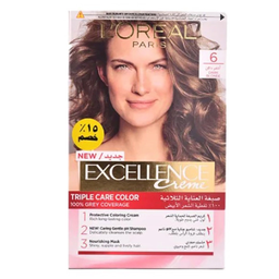 لوريال اكسيلنس صبغة خصم 15% - Loreal Excellence Color Discount 15% (48ml, اشقر داكن 6)