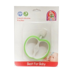 بابى سكاته سيليكون + منظف لسان - Babi liquid silicone pacifier + Tongue Cleaner (No:Mo-153)