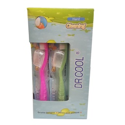 [6926597193083] دكتور كول فرشاة اسنان - Dr.Cool Tooth Brush Adult (No:P-308, Hard)