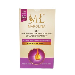 مارولينا شامبو و بلسم كولاجين خصم 30% - Marolina Shampoo &amp; Conditioner Collagen Offer 30% (450ml+450ml)
