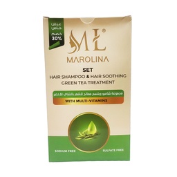 مارولينا شامبو و بلسم شاى اخضر خصم 30% - Marolina Shampoo &amp; Conditioner Green Tea Offer 30% (450ml+450ml)