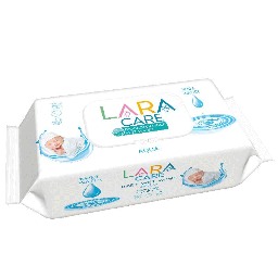 لارا كير بيبى مناديل اكوا - Lara care Baby Wipes Aqua (120PC)