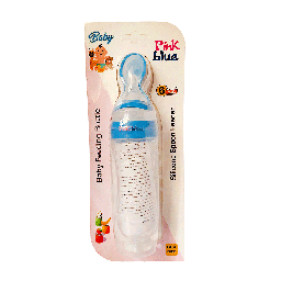 بينك بلو ببرونة معلقة سيلكون - Pink Blue Fedeer Spoon Sillicone +6M