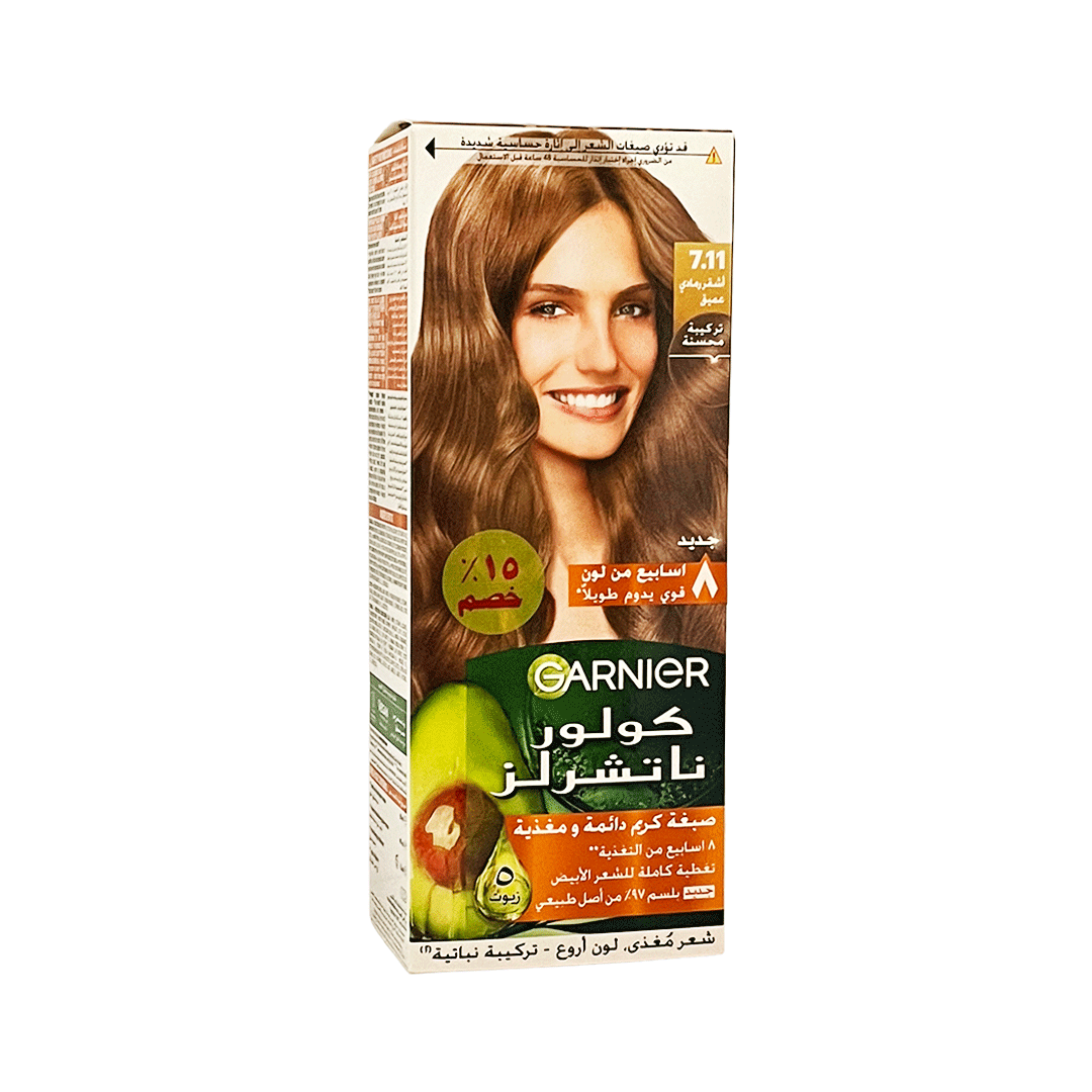 غارنية صبغة 11-7 اشقر رمادى عميق - Garnier Color 7-11 Deep Ashy Blonde Offer 15% (اشقر رمادى عميق 7-11)