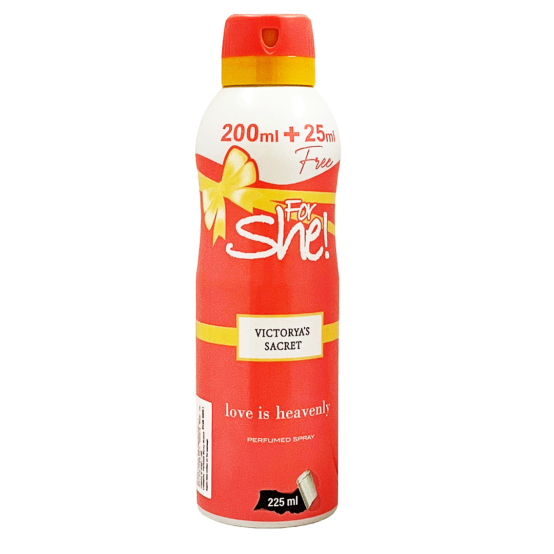 فور شى سبراى لاف ايز هافنلى - For She Spray Love Is Heavenly (225ml)