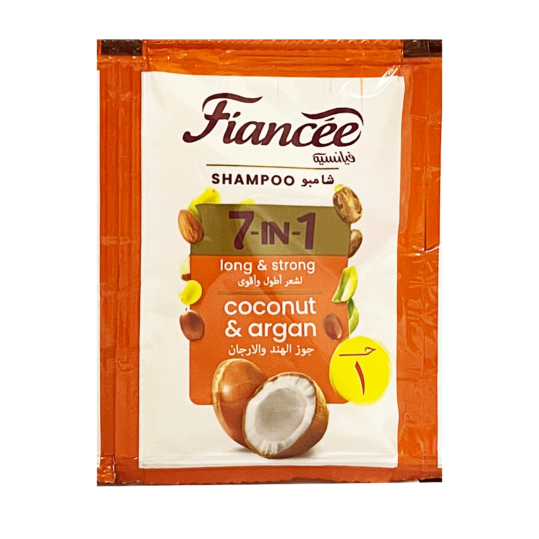 [6223002235070] فيانسيه شامبو 7×1 جوزهند &amp; ارجان - Fiancee Shampoo 7×1 Coconut &amp; Argan 5ml (480Psc) (5ml)