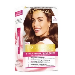 لوريال صبغة - Loreal Color (اكسيلنس, 48ml, بدون, بنى فاتح 5)