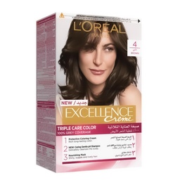 لوريال صبغة - Loreal Color (اكسيلنس, 48ml, بدون, بنى 4)