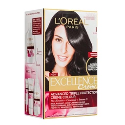لوريال صبغة - Loreal Color (اكسيلنس, 48ml, بدون, اسود 1)