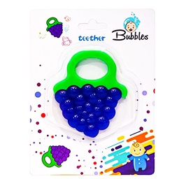 [6223012840738] بابلز عضاضة سيليكون - Bubbles Teether Slicon (Grape)