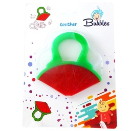 [6772304518195] بابلز عضاضة سيليكون - Bubbles Teether Slicon (Watermelon)